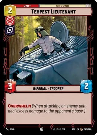 Tempest Lieutenant — Ashes of the Empire Star Wars: Unlimited card by Reno