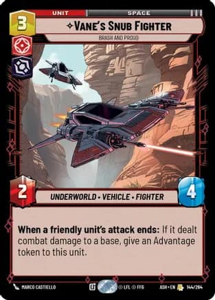 Vane's Snub Fighter - Brash and Proud — Ashes of the Empire