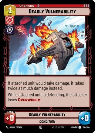Deadly Vulnerability — Ashes of the Empire Star Wars: Unlimited card by Bruno Frenda