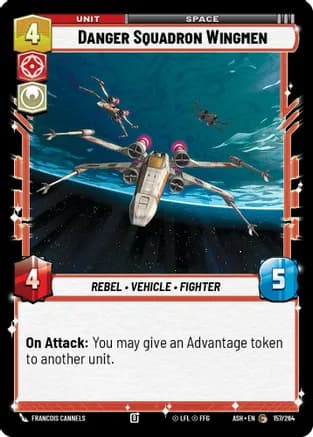 Danger Squadron Wingmen — Ashes of the Empire Star Wars: Unlimited card by Francois Cannels