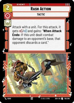 Rash Action — Ashes of the Empire Star Wars: Unlimited card by Reno