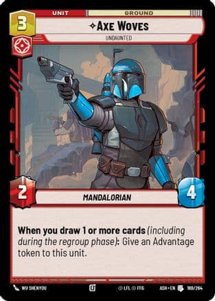 Axe Woves - Undaunted — Ashes of the Empire Star Wars: Unlimited card by Wu Shenyou