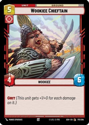Wookiee Chieftain — Ashes of the Empire Star Wars: Unlimited card by Manos Sparakis