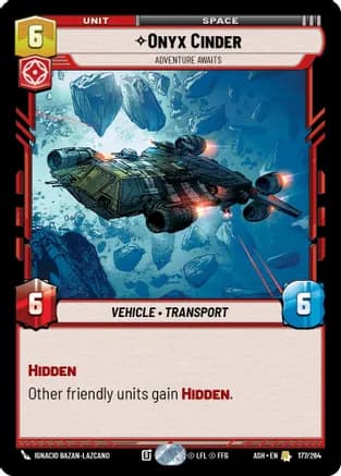Onyx Cinder - Adventure Awaits — Ashes of the Empire