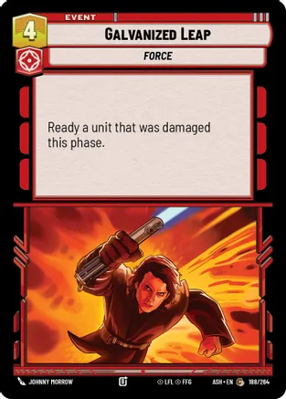 Galvanized Leap — Ashes of the Empire Star Wars: Unlimited card by Johnny Morrow