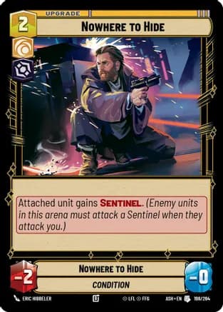 Nowhere to Hide — Ashes of the Empire Star Wars: Unlimited card by Eric Hibbeler