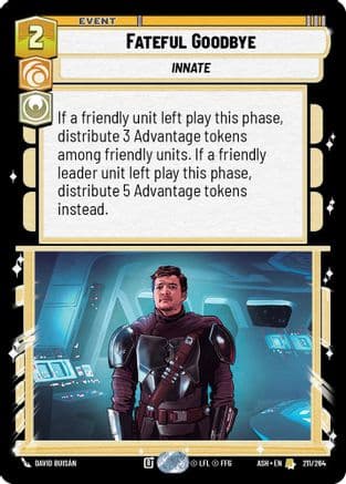 Fateful Goodbye — Ashes of the Empire Star Wars: Unlimited card by David Buisán