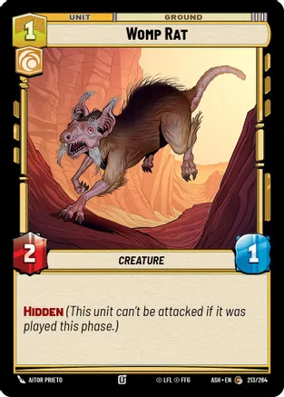 Womp Rat — Ashes of the Empire Star Wars: Unlimited card by Aitor Prieto