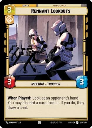 Remnant Lookouts — Ashes of the Empire Star Wars: Unlimited card by Miki Montlló