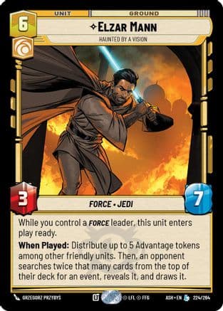 Elzar Mann - Haunted by a Vision — Ashes of the Empire