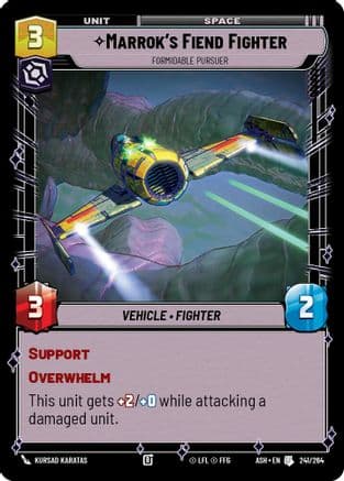 Marrok's Fiend Fighter - Formidable Pursuer — Ashes of the Empire Star Wars: Unlimited card by Kursad Karatas