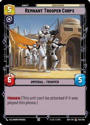 Remnant Trooper Corps — Ashes of the Empire Star Wars: Unlimited card by Alejandro Mirabal