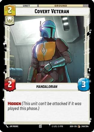 Covert Veteran — Ashes of the Empire Star Wars: Unlimited card by Jim Moore