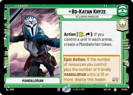 Bo-Katan Kryze - Reclaiming Mandalore — Ashes of the Empire Star Wars: Unlimited card by Johnny Morrow