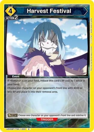 Harvest Festival — UE20BT: That Time I Got Reincarnated as a Slime