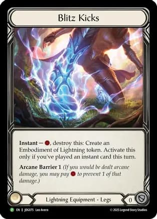 Blitz Kicks - JDG075 — Flesh and Blood: Promo Cards