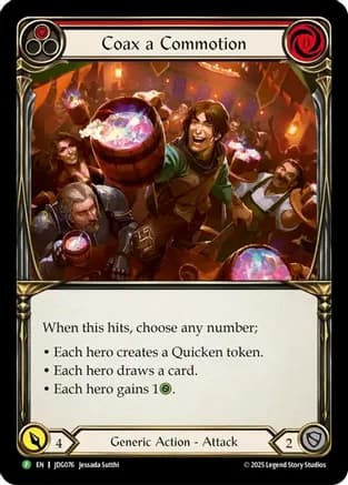 Coax a Commotion - JDG076 — Flesh and Blood: Promo Cards