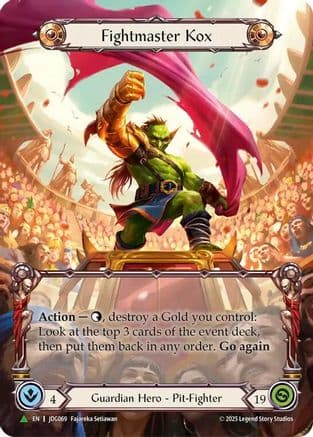 Fightmaster Kox (Marvel) - JDG069 — Flesh and Blood: Promo Cards