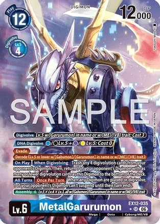 MetalGarurumon (Alternate Art) — Digital World Shambala