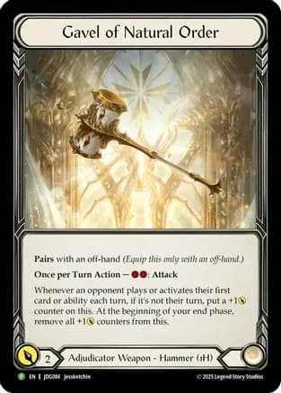Gavel of Natural Order - JDG084 — Flesh and Blood: Promo Cards