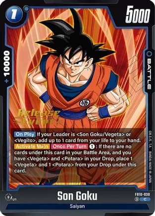 Son Goku - FB10-030 — Cross Force Release Event Cards