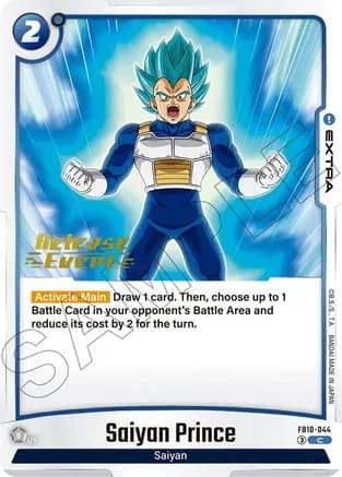 Saiyan Prince — Cross Force Release Event Cards