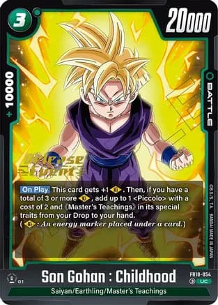 Son Gohan : Childhood - FB10-054 — Cross Force Release Event Cards