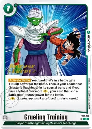 Grueling Training — Cross Force Release Event Cards