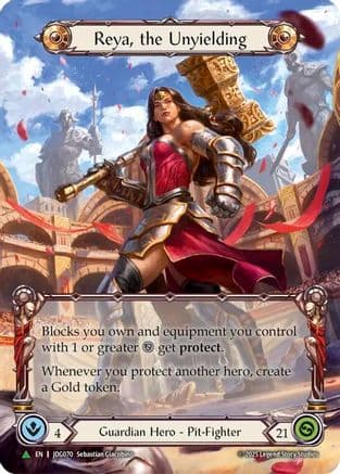 Reya, the Unyielding (Marvel) - JDG070 — Flesh and Blood: Promo Cards