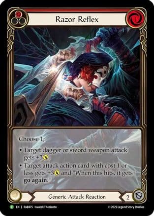 Razor Reflex (Red) - FAB475 — Flesh and Blood: Promo Cards