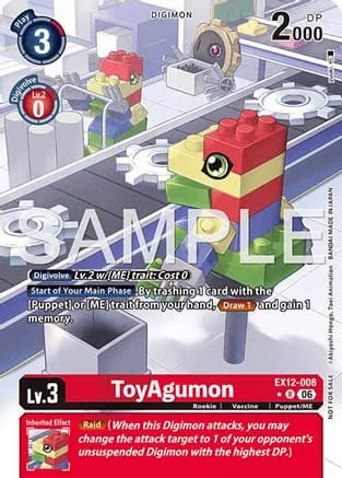 ToyAgumon (Box Topper) — Digital World Shambala