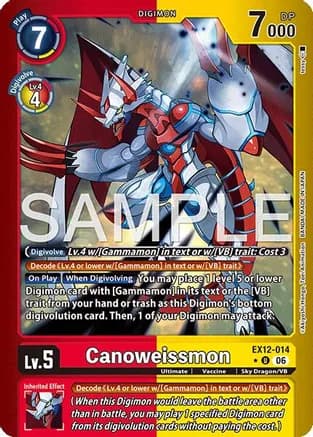 Canoweissmon (Limited Foil) — Digital World Shambala