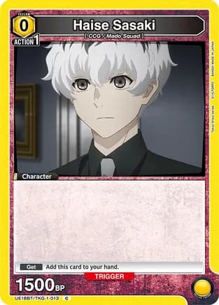 Haise Sasaki (Box Topper Foil) — UE18BT: Tokyo Ghoul