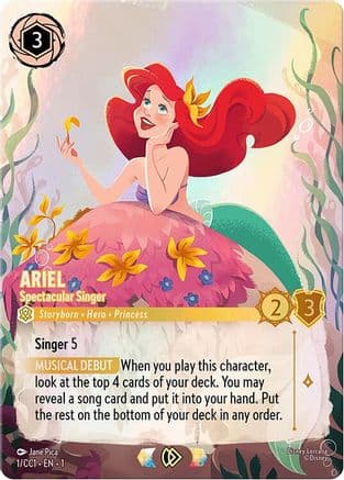 Ariel - Spectacular Singer — Disney Lorcana Promo Cards