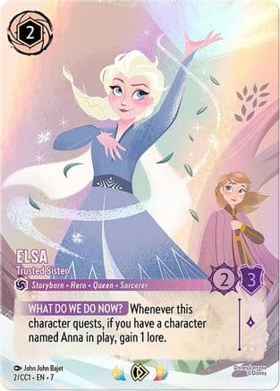 Elsa - Trusted Sister — Disney Lorcana Promo Cards