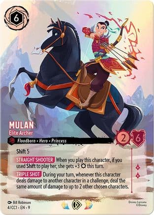 Mulan - Elite Archer — Disney Lorcana Promo Cards