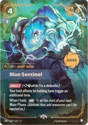 Blue Sentinel — Riftbound Judge Promotional Cards