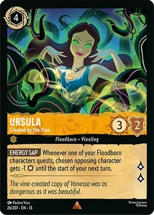 Ursula - Created by the Vine — Attack of the Vine! Disney Lorcana card by Pauline Voss