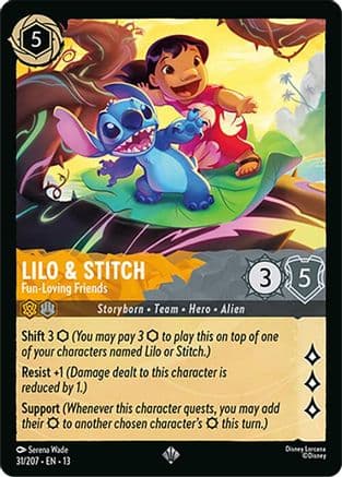 Lilo & Stitch - Fun-Loving Friends — Attack of the Vine! Disney Lorcana card by Serena Wade