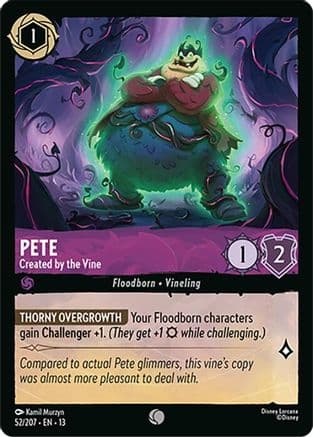 Pete - Created by the Vine — Attack of the Vine! Disney Lorcana card by Kamil Murzyn