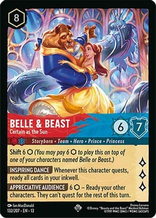 Belle & Beast - Certain as the Sun — Attack of the Vine! Disney Lorcana card by Ian MacDonald