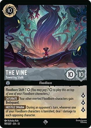 The Vine - Towering Stalk — Attack of the Vine! Disney Lorcana card by Nicholas Kole
