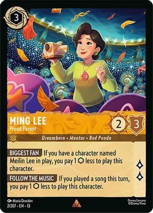 Ming Lee - Proud Parent — Attack of the Vine! Disney Lorcana card by Maria Dresden