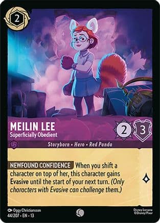 Meilin Lee - Superficially Obedient — Attack of the Vine! Disney Lorcana card by Oggy Christiansson