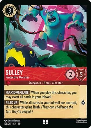 Sulley - Protective Monster — Attack of the Vine! Disney Lorcana card by Simone Tentoni