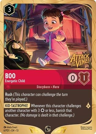 Boo - Energetic Child — Disney Lorcana Promo Cards