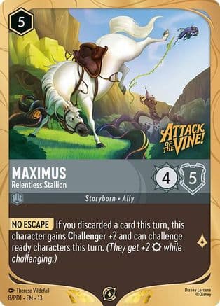 Maximus - Relentless Stallion — Disney Lorcana Promo Cards