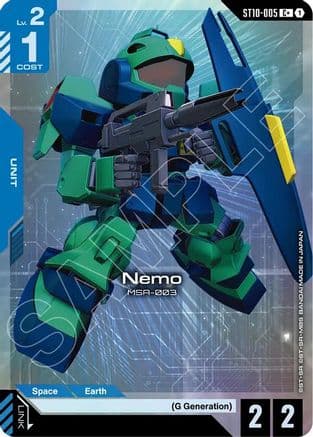 Nemo (C+) — Gundam Card Game card
