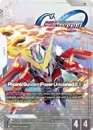 Phoenix Gundam (Power Unleashed) (EX) (LR+) — Gundam Card Game card