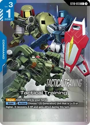 Tactical Training (C+) — Starter Deck 10: Generation Pulse